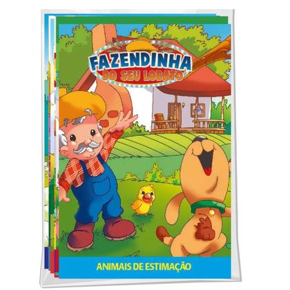 Imagem de Kit 24 Livrinhos Contos Clássicos Fábulas Animais da Fazenda Biblioteca Infantil Leitura Infantil
