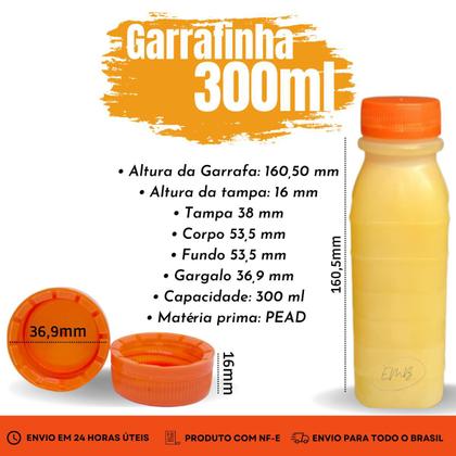 Imagem de Kit 24 Marmitas Descartaveis 500ml +24 Garrafa De Suco 300ml