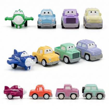 Imagem de Kit 24 Mini Carrinhos A Fricção Coloridos Infantis Com Rodas Emborrachadas Atacado
