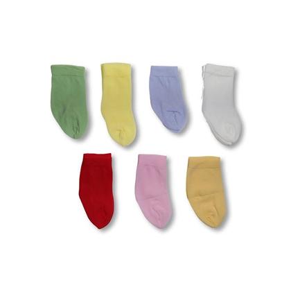 Imagem de Kit 24 Pares Meias Bebê Sortidas 0 a 6 Meses