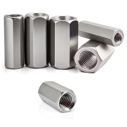 Imagem de Kit 24 porcas espaçador extensor com rosca inox hexagonal m6