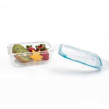 Imagem de Kit 24 Pote Vidro 370ML Vai ao Forno Microondas Retan c/Tampa