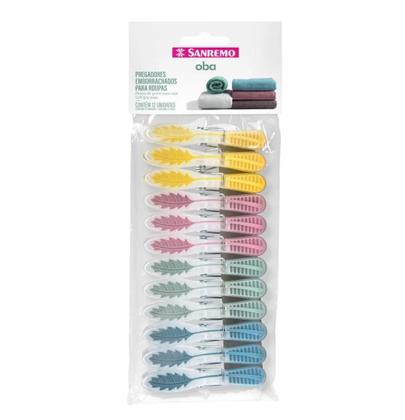 Imagem de Kit 24 Prendedores Pregadores De Roupa Emborrachado