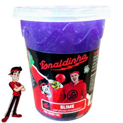 Imagem de kit 24 Slime Brinquedo Enaldinho Massinha Geléca Com 120g com Bolinhas Interplanetárias Colecionáveis.