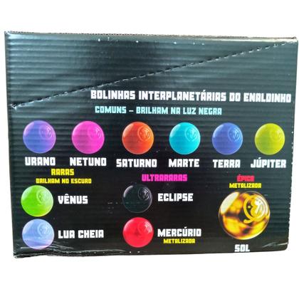 Imagem de kit 24 Slime Brinquedo Enaldinho Massinha Geléca Com 120g com Bolinhas Interplanetárias Colecionáveis.