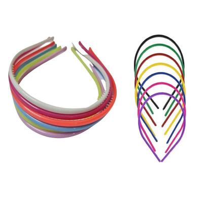 Imagem de Kit 24 Tiaras Arco Plástico Para Cabelo Sortida 14cm