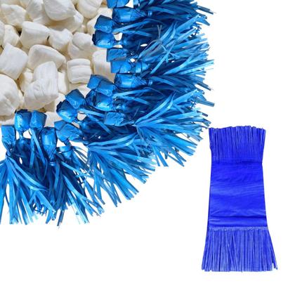 Imagem de Kit 240 Papel de Bala Seda azul escuro com 2 Franjas p/ Bala