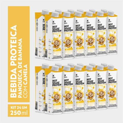 Imagem de Kit 24x Bebida Proteica NotCo NotShake Protein 16g de Proteína Panqueca de Banana com Canela 250ml