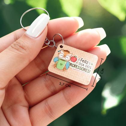 Imagem de Kit 25 Chaveiros MDF Dia dos Professores Lembrancinha