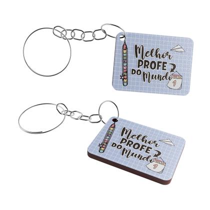 Imagem de Kit 25 Chaveiros MDF Dia dos Professores Lembrancinha