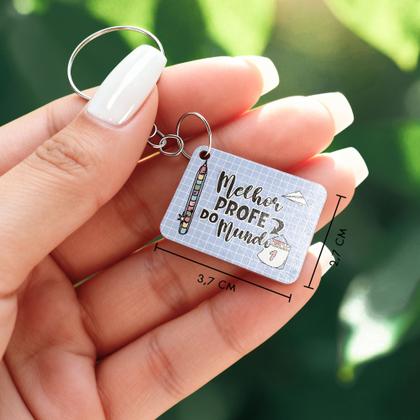 Imagem de Kit 25 Chaveiros MDF Dia dos Professores Lembrancinha