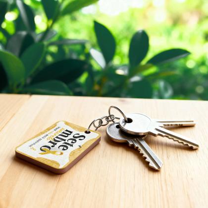 Imagem de Kit 25 Chaveiros MDF Setembro Amarelo Valorização da Vida