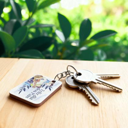 Imagem de Kit 25 Chaveiros para Lembrancinha do Dia dos Pais  MDF Branco