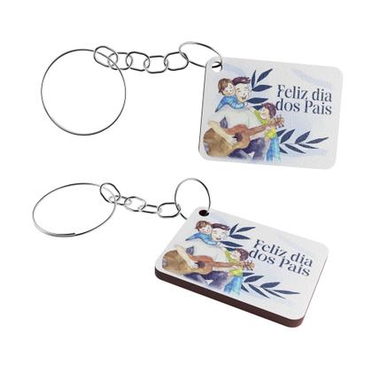 Imagem de Kit 25 Chaveiros para Lembrancinha do Dia dos Pais  MDF Branco