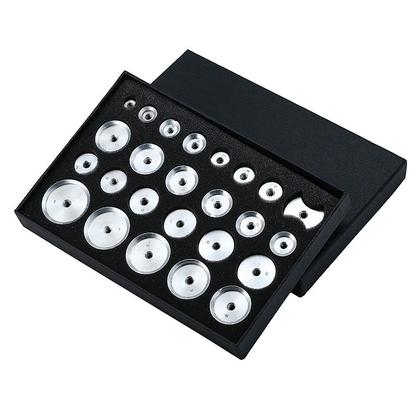 Imagem de Kit 25 Ferramentas Matrizes  Alumínio Para Fundo Relógios