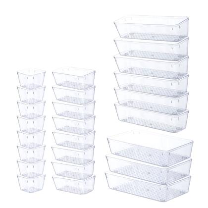 Imagem de Kit 25 Organizador Multiuso Modular Gaveta Acrílicos Casa