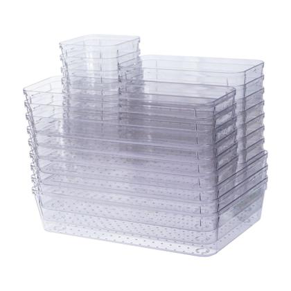 Imagem de Kit 25 Organizador Multiuso Modular Gaveta Acrílicos Casa