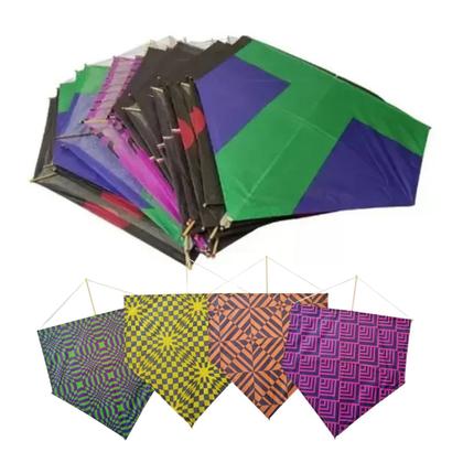 Imagem de Kit 25 Pipas Media de 48x37 cm Sortida Vareta Reta Infantil