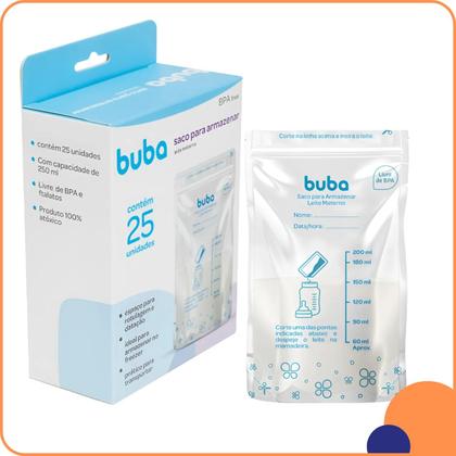 Imagem de Kit 25 Sacos Para Armazenar e Congelar Leite Materno - Buba