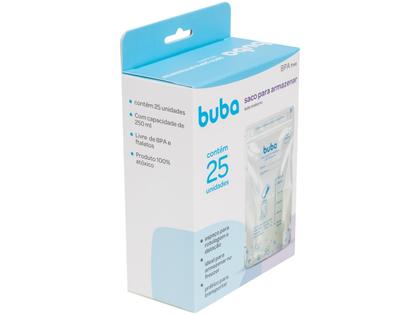Imagem de Kit 25 Sacos para Armazenar Leite Materno 200ML Buba