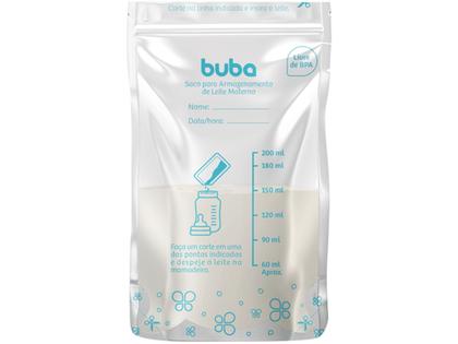 Imagem de Kit 25 Sacos para Armazenar Leite Materno 200ML Buba