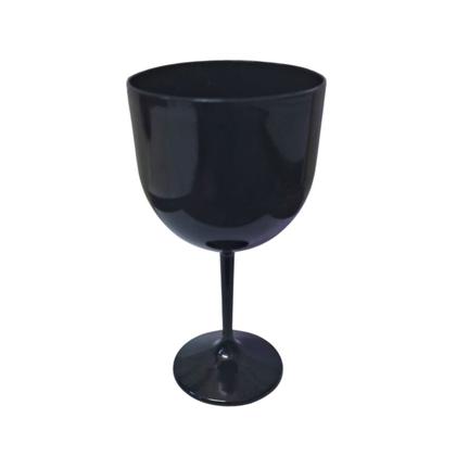 Imagem de Kit 25 Taças de Gin Acrílico Solido Preto 450ml p/ Festas Eventos Casamentos Aniversários Decoração