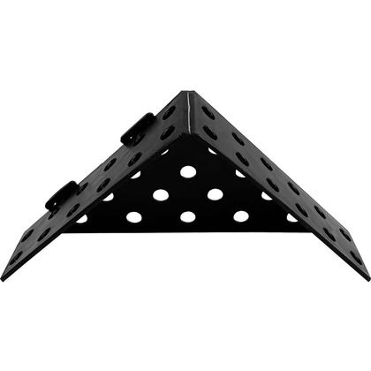 Imagem de Kit 250 Cantoneiras Protetoras para Móveis 100x100mm Preta Toronto