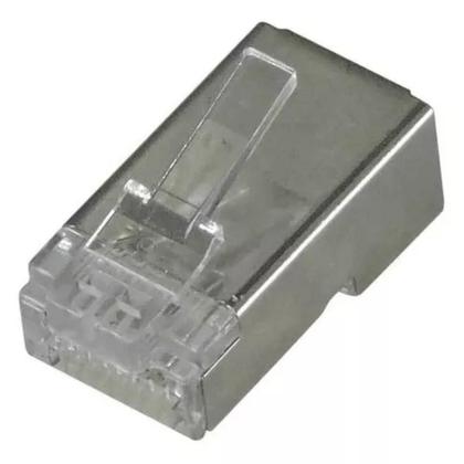 Imagem de Kit 250 Conectores Rj45, Macho Cat5E Blindado