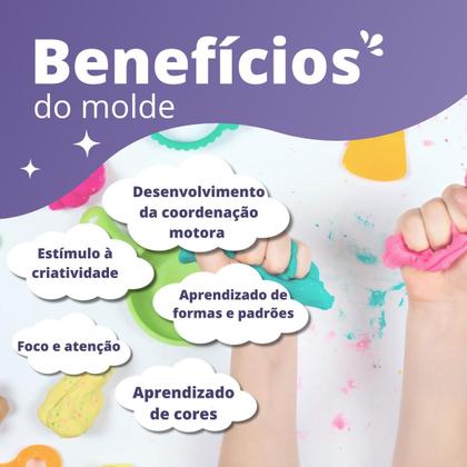 Imagem de Kit 250 Formas De Massinha Modelar Cortador Molde Divertido Interativo