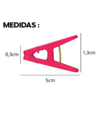 Imagem de Kit 250 Prendedor Roupa Grampo Pregador Resistente Colorido Reforçado Toalha Varal Plástico Estender