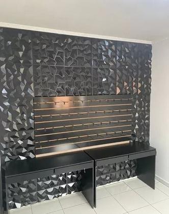 Imagem de Kit 25placas 3D Revestimento De Parede Adesivo PVC