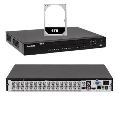Imagem de Kit 28 Cameras Segurança Full Color Intelbras Dvr 32c Intelbras 6tb