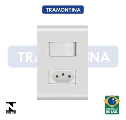 Imagem de Kit 28 Conjuntos Tomadas E Interruptores Tramontina Liz Completo