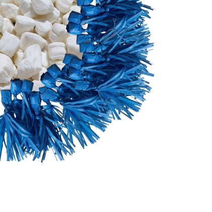 Imagem de Kit 288 Papel de Bala Seda azul escuro com 2 Franjas p/ Bala