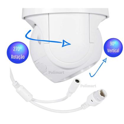 Imagem de Kit 2Câmeras Ip Wi-Fi A08-Resistente Sol/Chuva-Detecta Movi