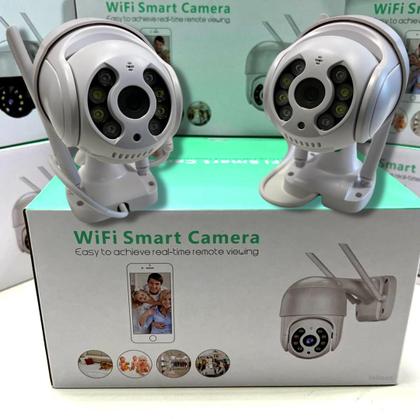 Imagem de Kit 2Câmeras IP Wi-Fi A08-Resistente Sol/Chuva-Detecta movi