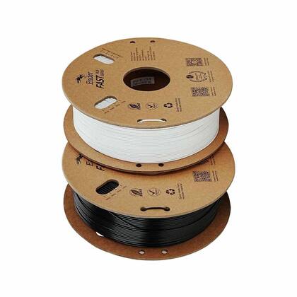 Imagem de Kit 2Kg Filamentos Ender-Fast PLA Creality p/ Impressora 3D Branco e Preto - 3301010395
