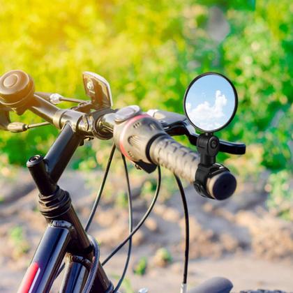 Imagem de Kit 2un Espelho Retrovisor Bicicleta Bike Convexo 360º Giratório P/ Guidão