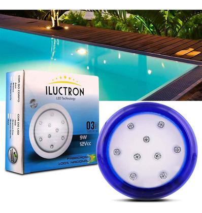 Imagem de Kit 2un Luz Led Piscina Luz Rgb 12v 9w 80mm 990 Lumens