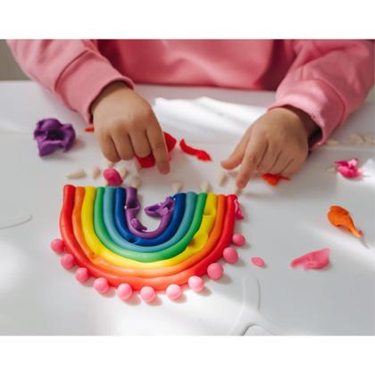 Imagem de Kit 2un Massa de Modelar 180g Com 12 Cores - Famix