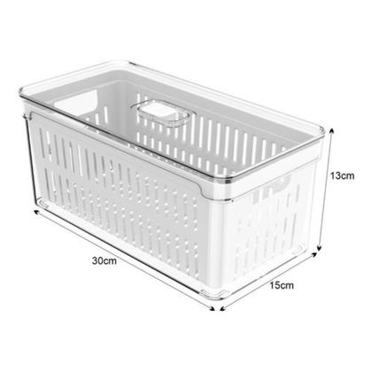 Imagem de Kit 2Un Pote Organizador Geladeira Salada Frutas E Verduras