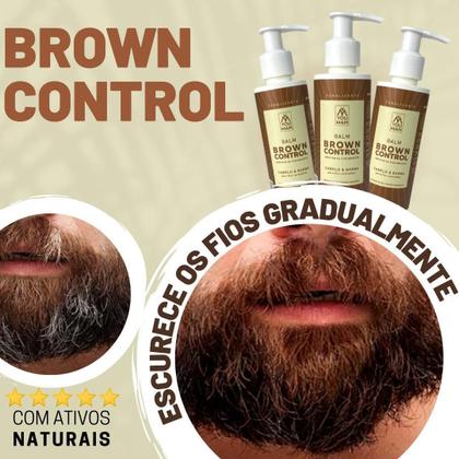 Imagem de Kit 2X Balm Escurecedor Barba E Cabelo Brown Control You Man