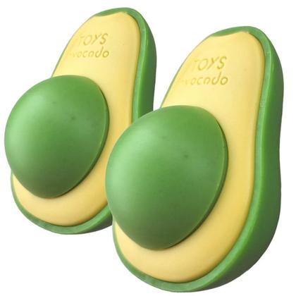 Imagem de Kit 2x Brinquedo de Gato Abacate Lambe Lambe Interativo com Bola Catnip Erva de Gato para Grudar