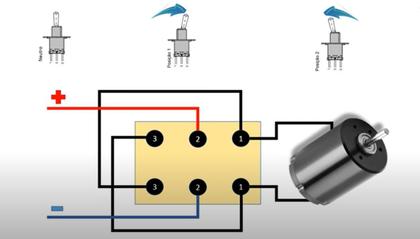 Imagem de Kit 2x Chave Gangorra - 6 Pinos 3 Posição 16a - Reset