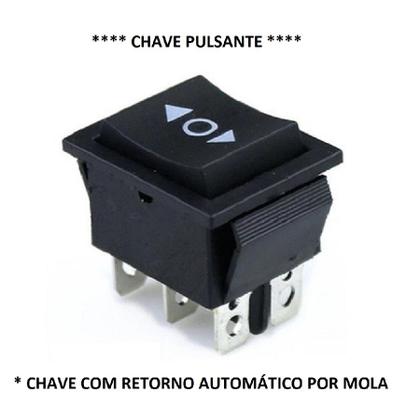 Imagem de Kit 2x Chave Gangorra - 6 Pinos 3 Posição 16a - Reset