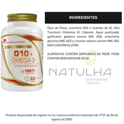 Imagem de KIT 2X Coenzima Q10 100mg com Ômega 3 60 cápsulas - Flora Nativa