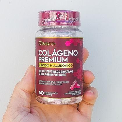 Imagem de Kit 2x Colágeno Premium com Ácido Hialurônico - 2,5g de Peptídeos Bioativos por Dose, Sem Glúten, Sabor Tutti-Frutti