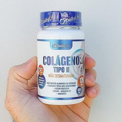 Imagem de Kit 2x Colageno Tipo 2 Não Desnaturado 590mg 120 Capsulas Suplemento Alimentar com Calcio Magnesio Vitamina K2 Silicio Organico
