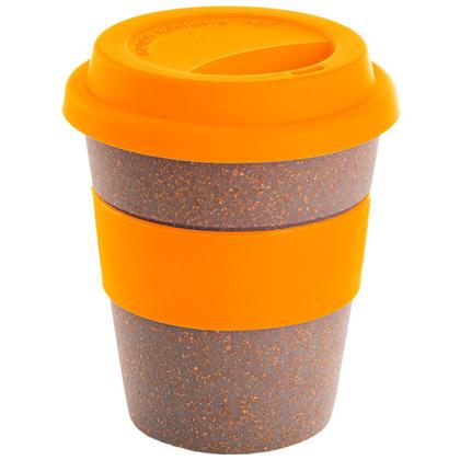 Imagem de Kit 2x Copo Fibra de Bambu 390ml Fiber TopGet Laranja