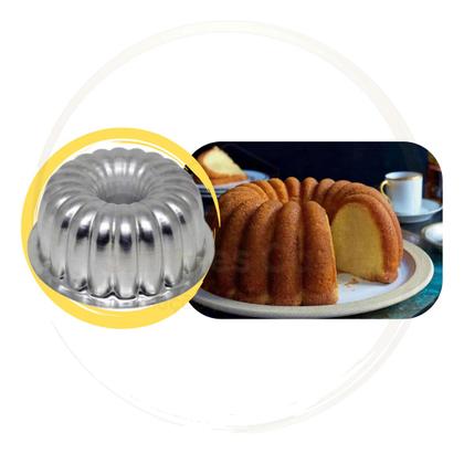 Imagem de Kit 2x Formas De Bolo Decoradas Suíça 2(20x8cm)+ Charlote G